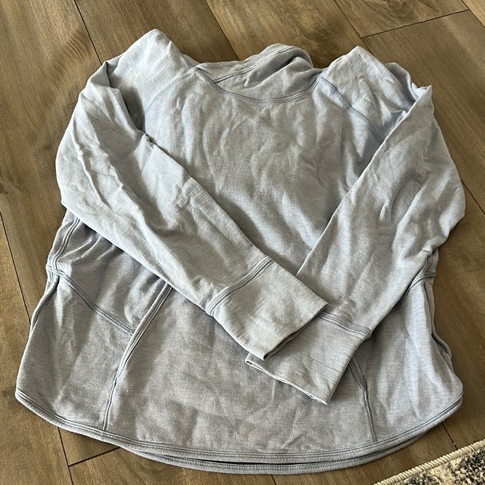 Baby blue Long Sleeve light sweater shirt